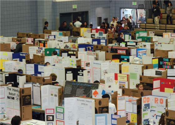 Gym full of Student Projects