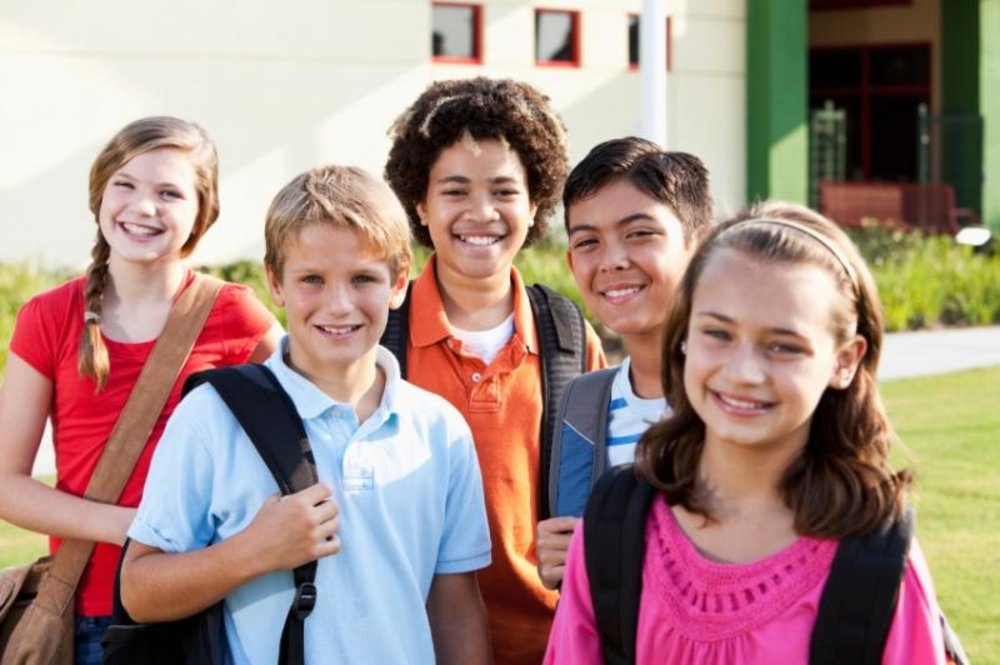 Photo of middle school students