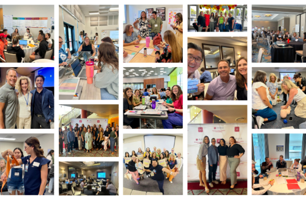 Photos of staff from professional learning events