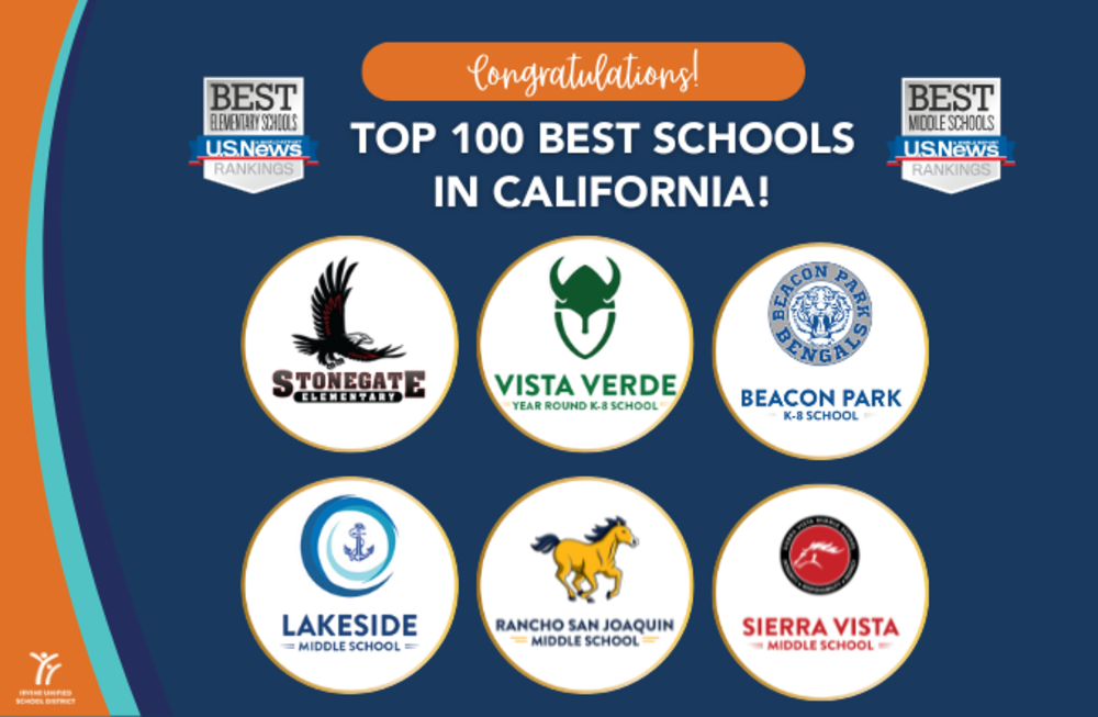 US News & World Report Elementary and Middle School Top 100 logos