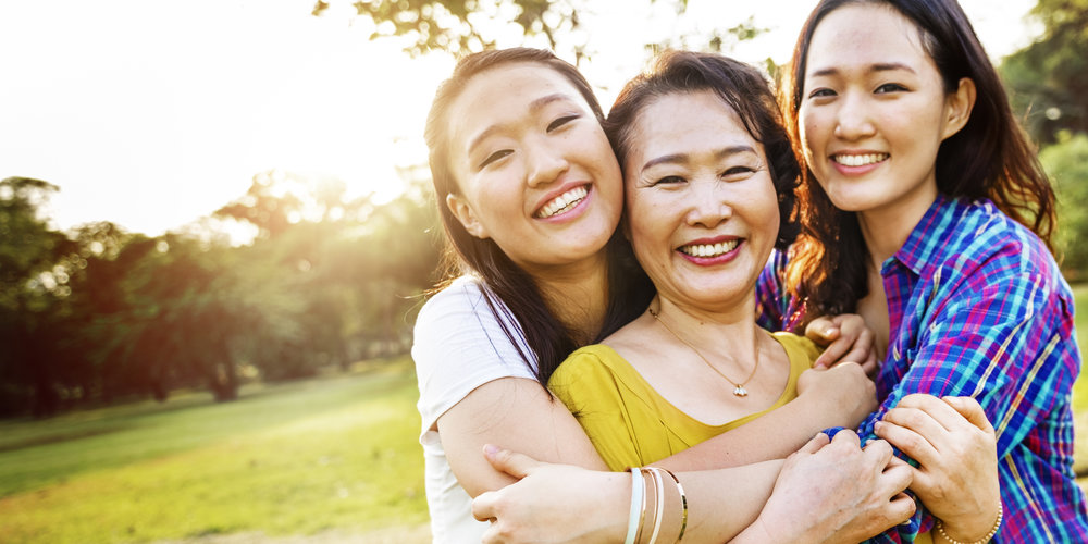 Picture of mom and daughters