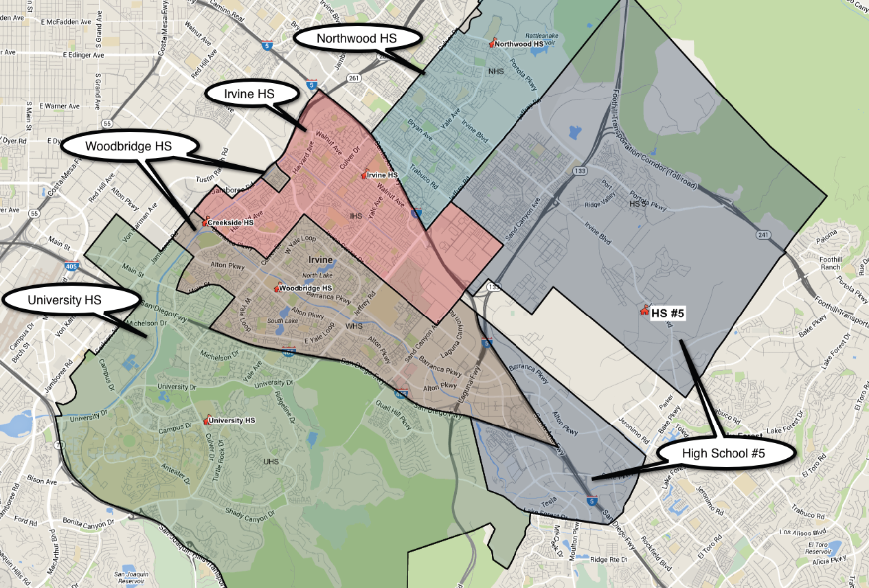 Fifth high school boundaries